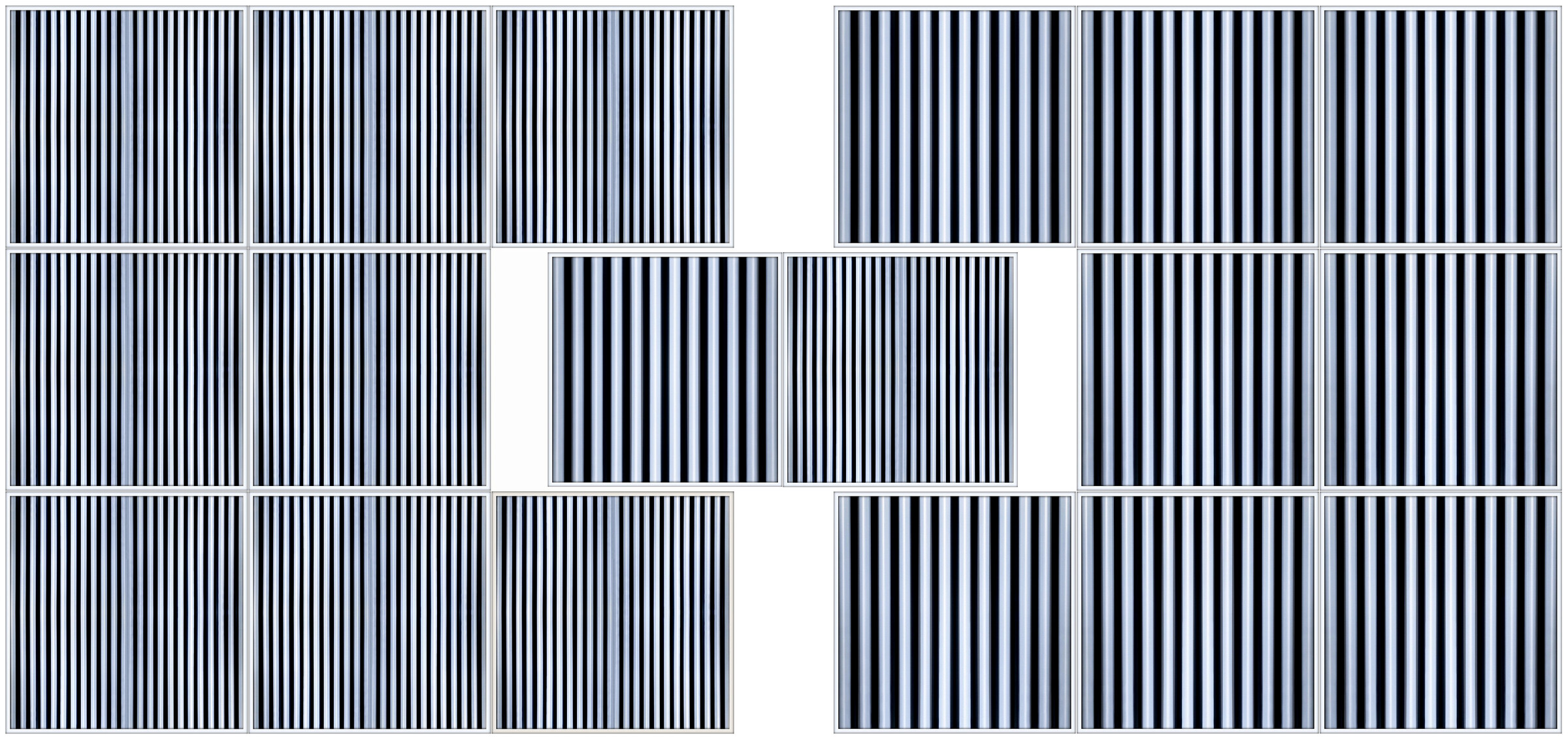 Radiateur gris # 2025.12 - Modul K0 + K1 - Variation 18 Module - © Diana Hommel