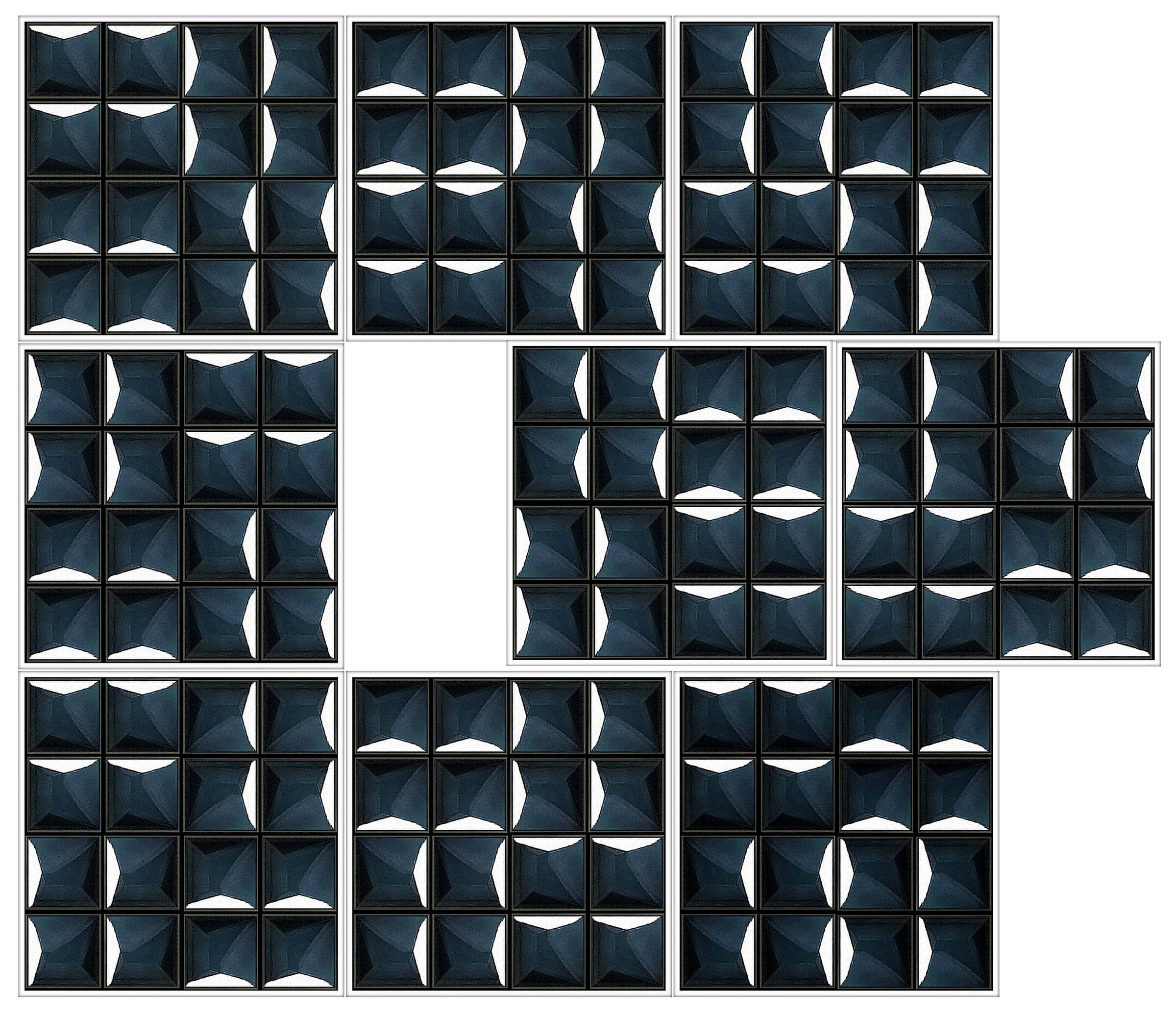 Blocs de Verre # 2025.12 - Variation 9 Module - © Diana Hommel