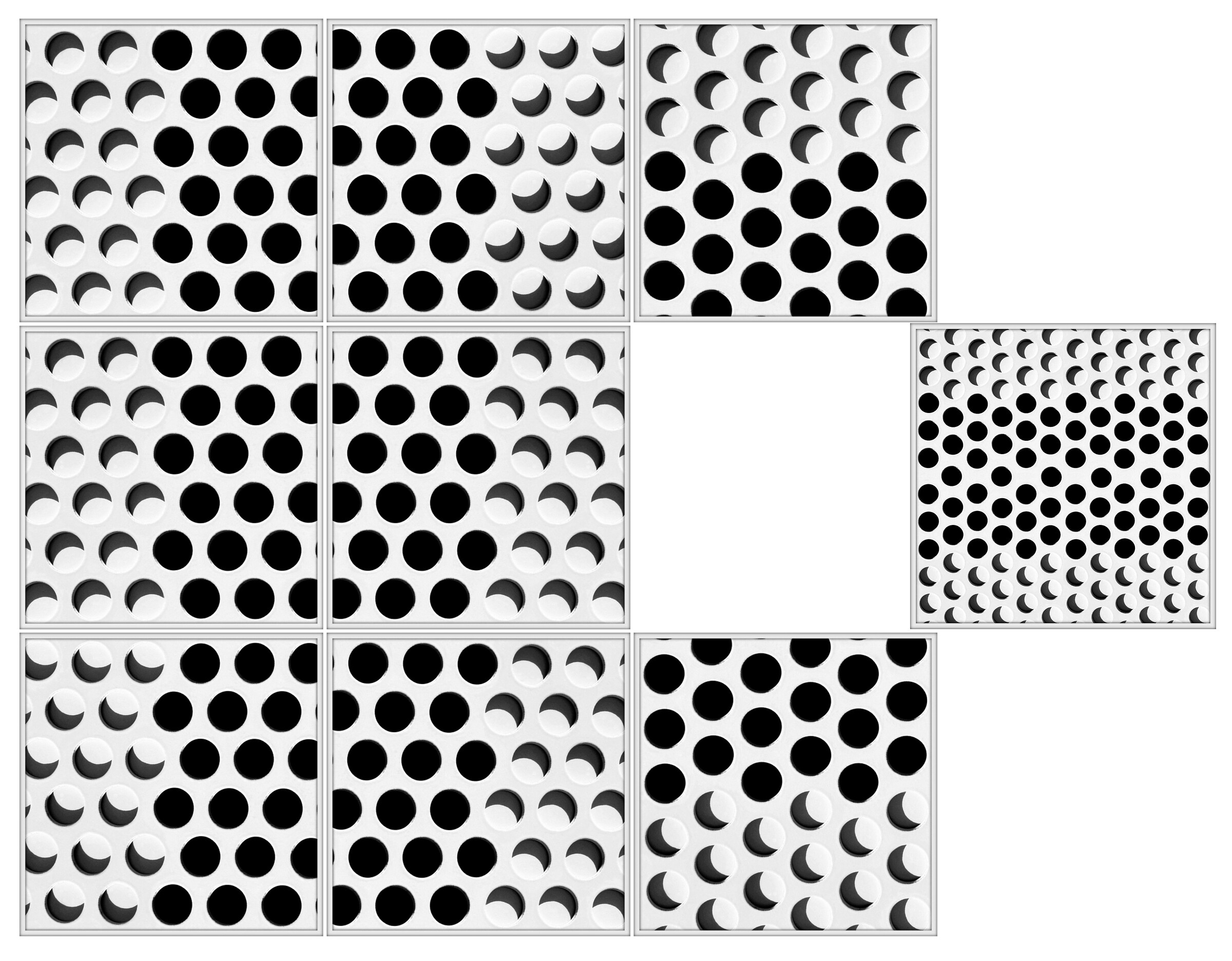 Portail Coulissant # 2026.01 - Variation 9 Module (8 x PC1 + 1 x PC2) - © Diana Hommel